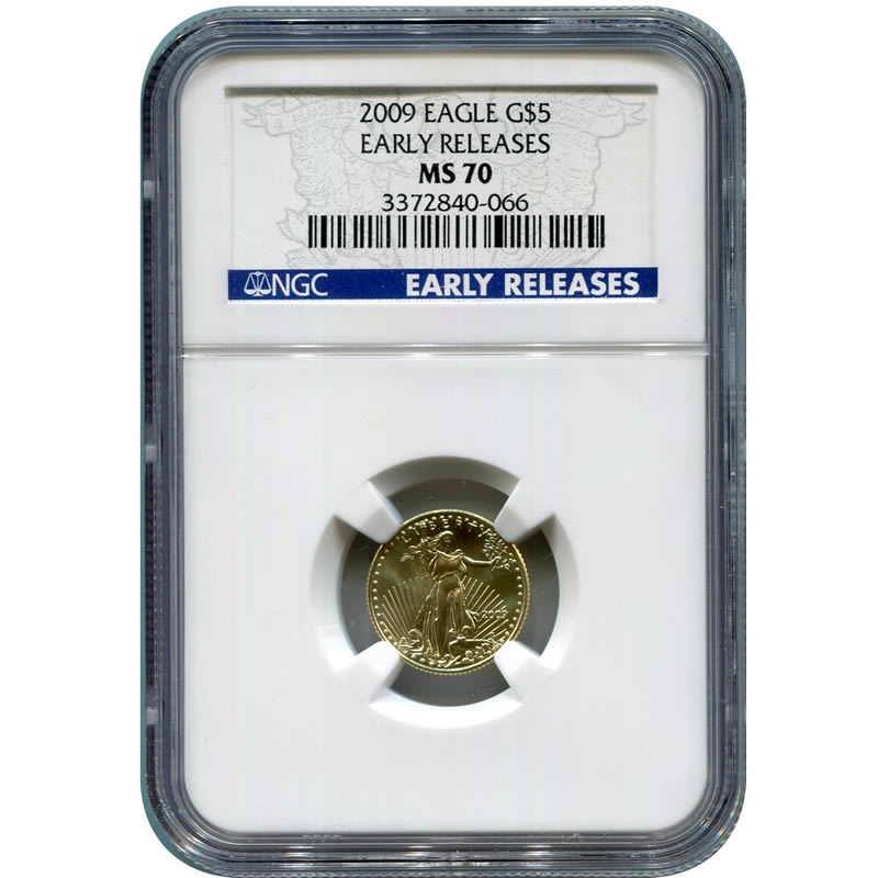 アンティークコイン 金貨 Lot of 5 $50 Gold Eagles NGC MS70 Gem 1oz