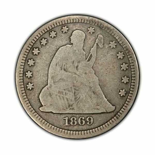 Seated Liberty Quarters Very Good | Golden Eagle Coins