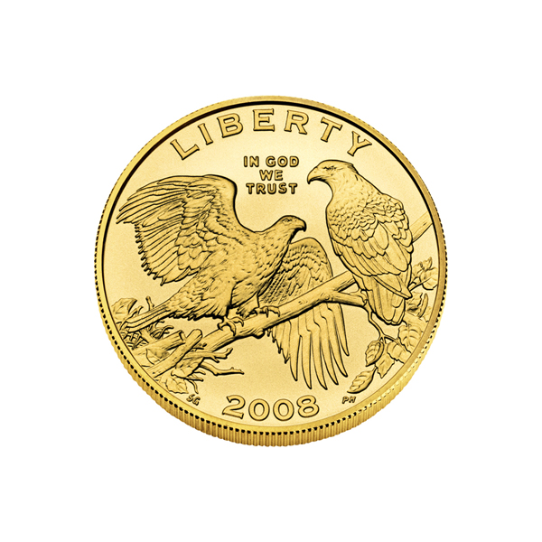 Gold $5 Commemorative 2008 Bald Eagle BU | Golden Eagle Coins