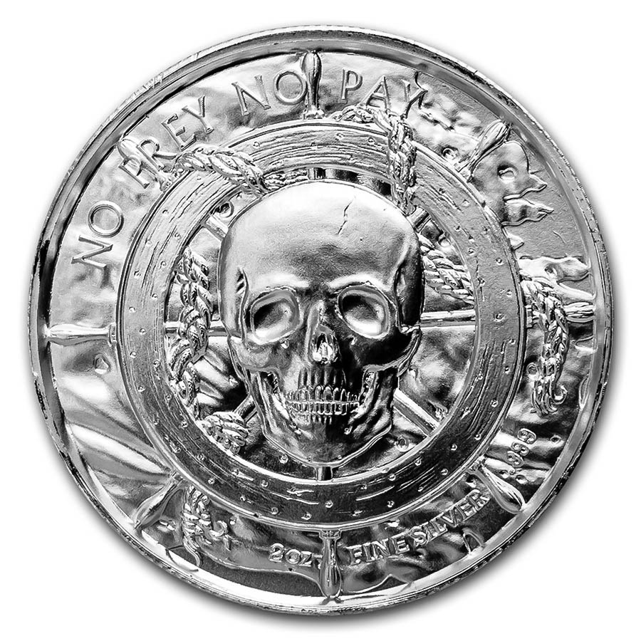 Elemetal Mint 2 oz High Relief Silver Round - The Captain | Golden ...